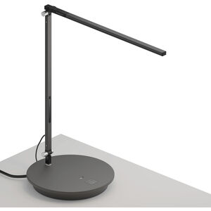 Z-Bar Solo 18 inch 6.00 watt Metallic Black Desk Lamp Portable Light